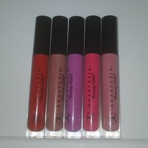 Set of 5 anastasia lipglosses